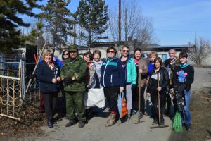Акция "Уборка могил ветеранов", 28.04.2016 год
